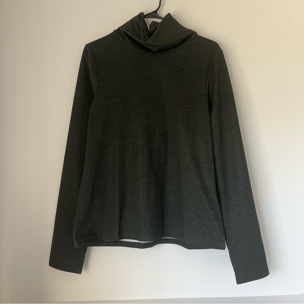 Under Armour Women's UA Cold Weather Funnel Neck Dark Green Size S 1375832-310